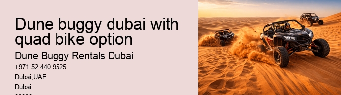 dune buggy dubai with quad bike option