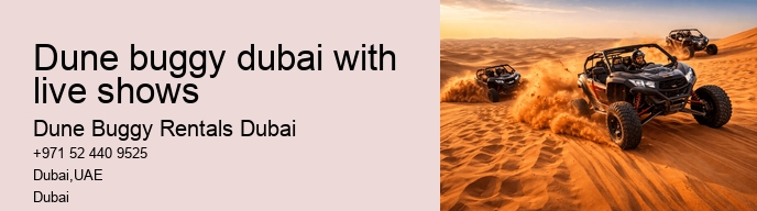 dune buggy dubai with live shows