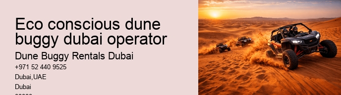 eco conscious dune buggy dubai operator