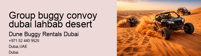 group buggy convoy dubai lahbab desert