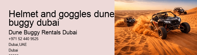 helmet and goggles dune buggy dubai