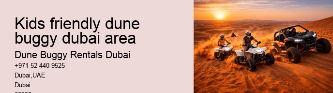 kids friendly dune buggy dubai area