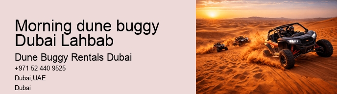 Morning dune buggy Dubai Lahbab