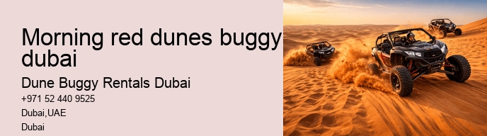 morning red dunes buggy dubai