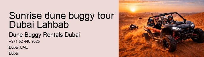Sunrise dune buggy tour Dubai Lahbab