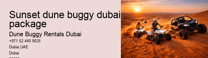sunset dune buggy dubai package