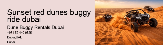 sunset red dunes buggy ride dubai
