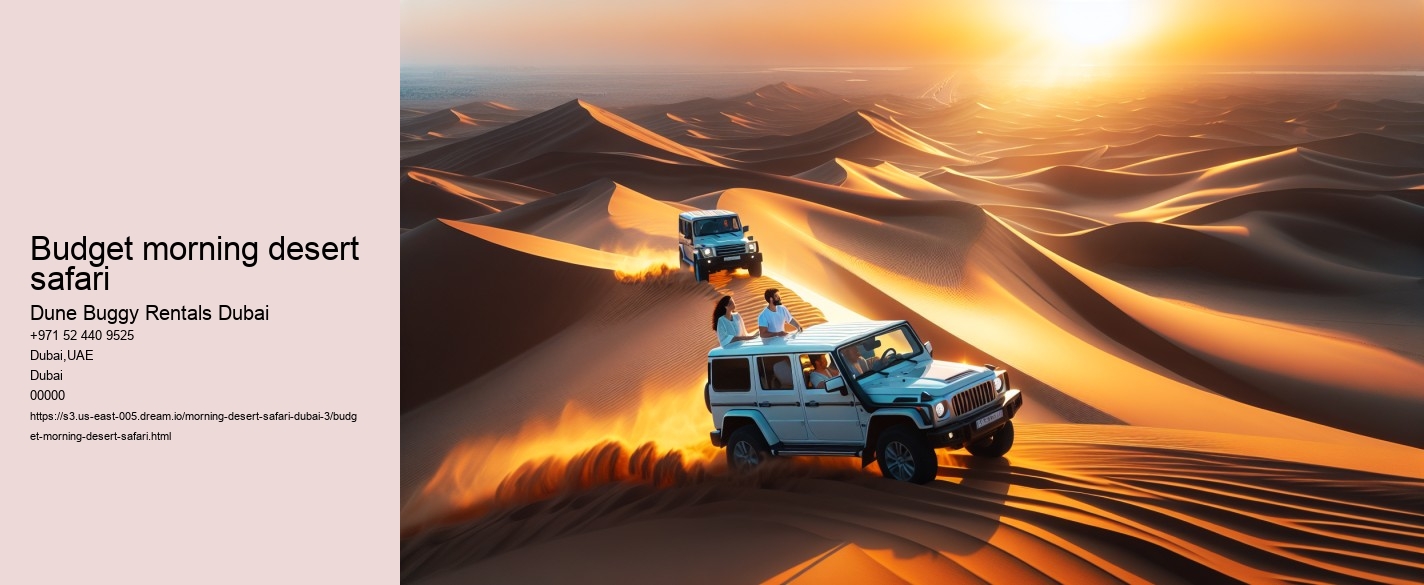 budget morning desert safari