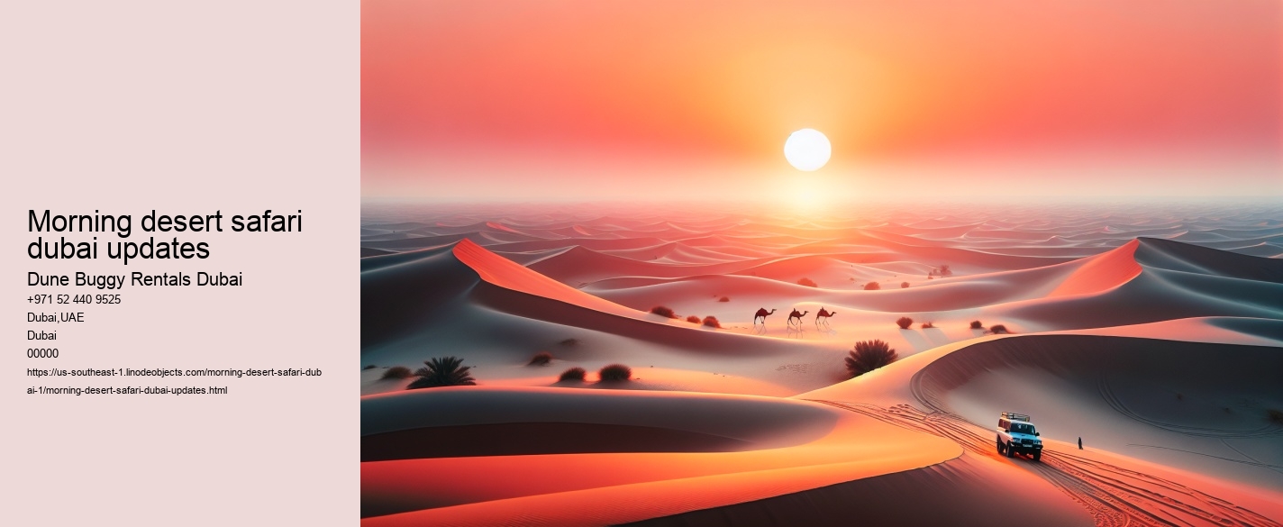 morning desert safari dubai updates