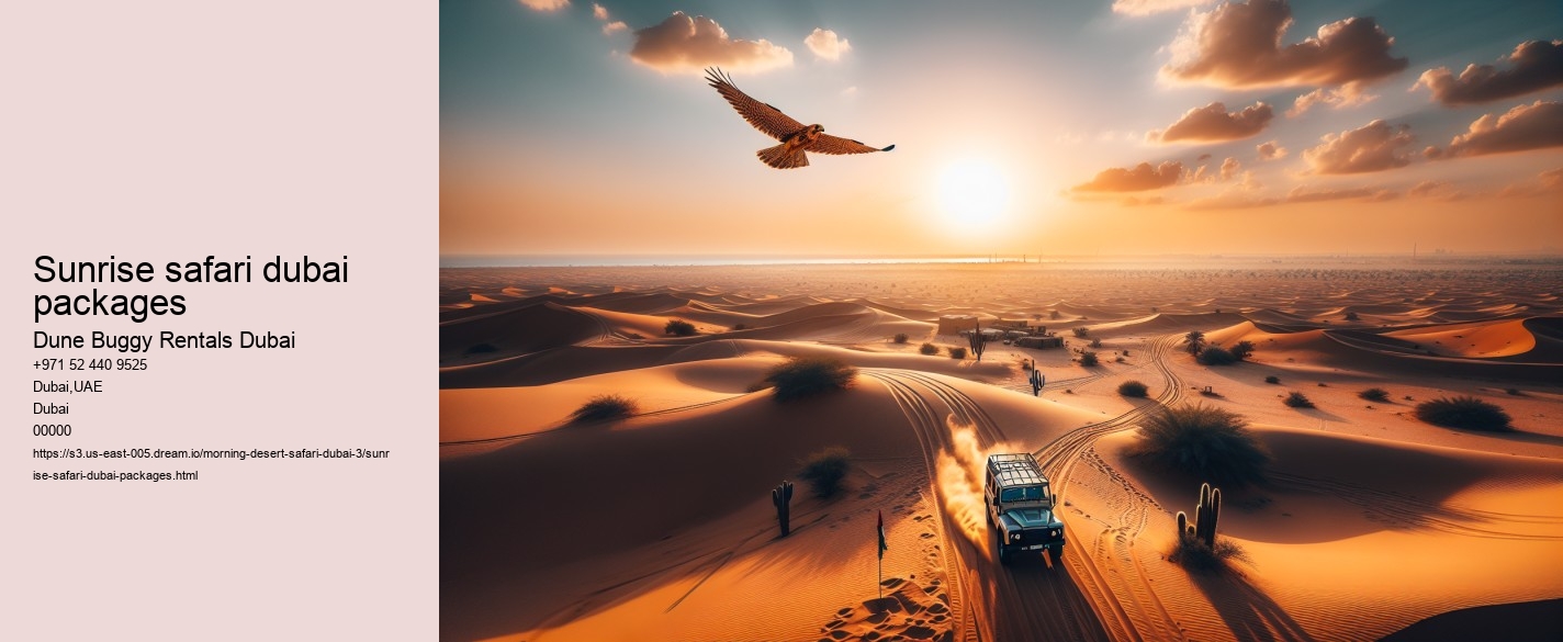 sunrise safari dubai packages