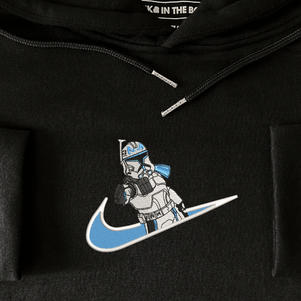 Captain Rex Embroiderd Hoodie Black (4)