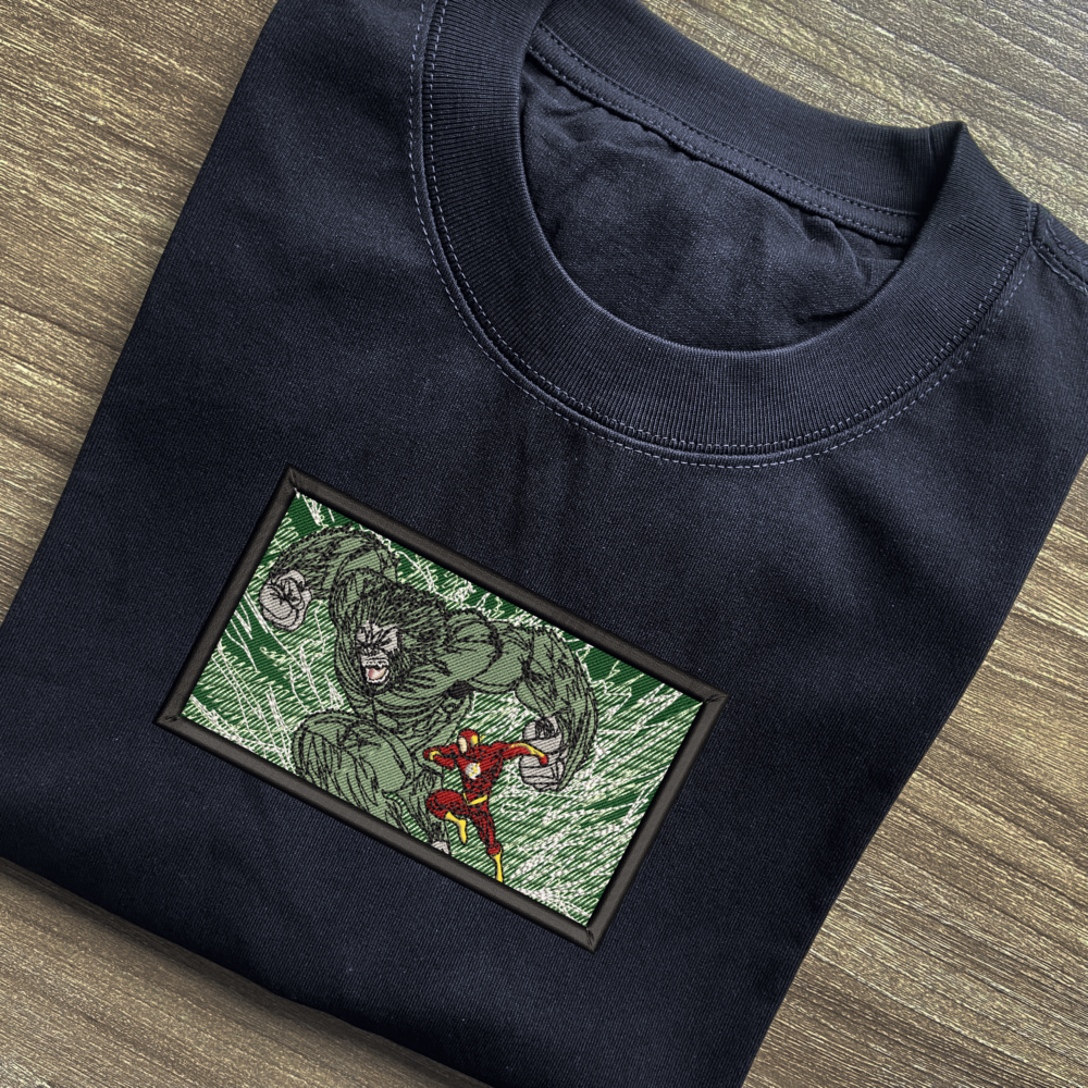 Gorilla Grodd x The Flash Embroidered Black T shirt 1 1.png