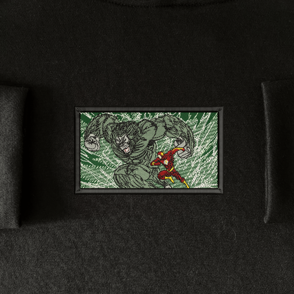 Gorilla Grodd x The Flash Embroidered Hoodie Black 4.png