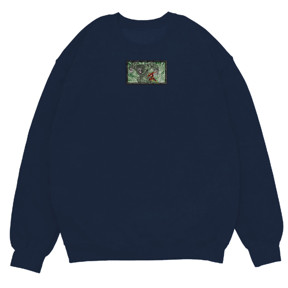 Gorilla Grodd x The Flash Embroidered Sweatshirt Navy