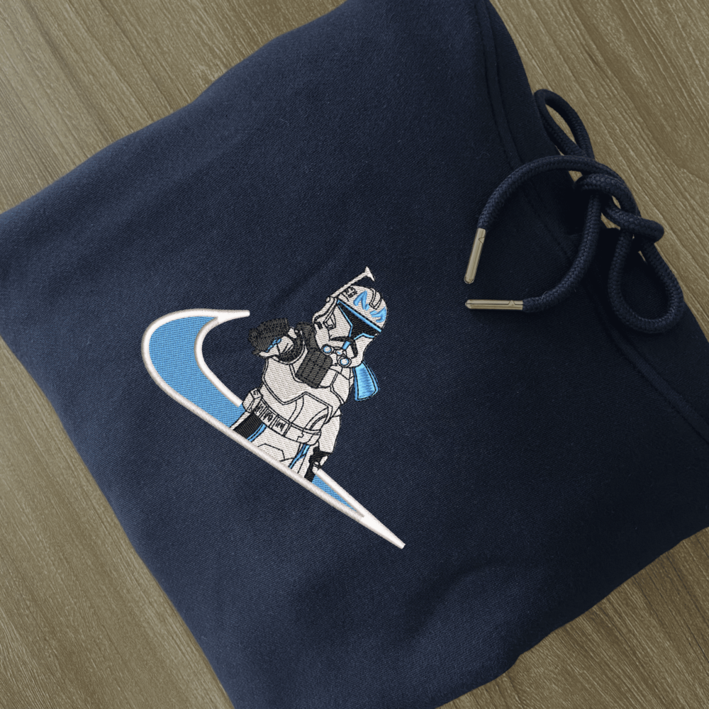 Captain Rex Embroiderd Hoodie Navy (2)