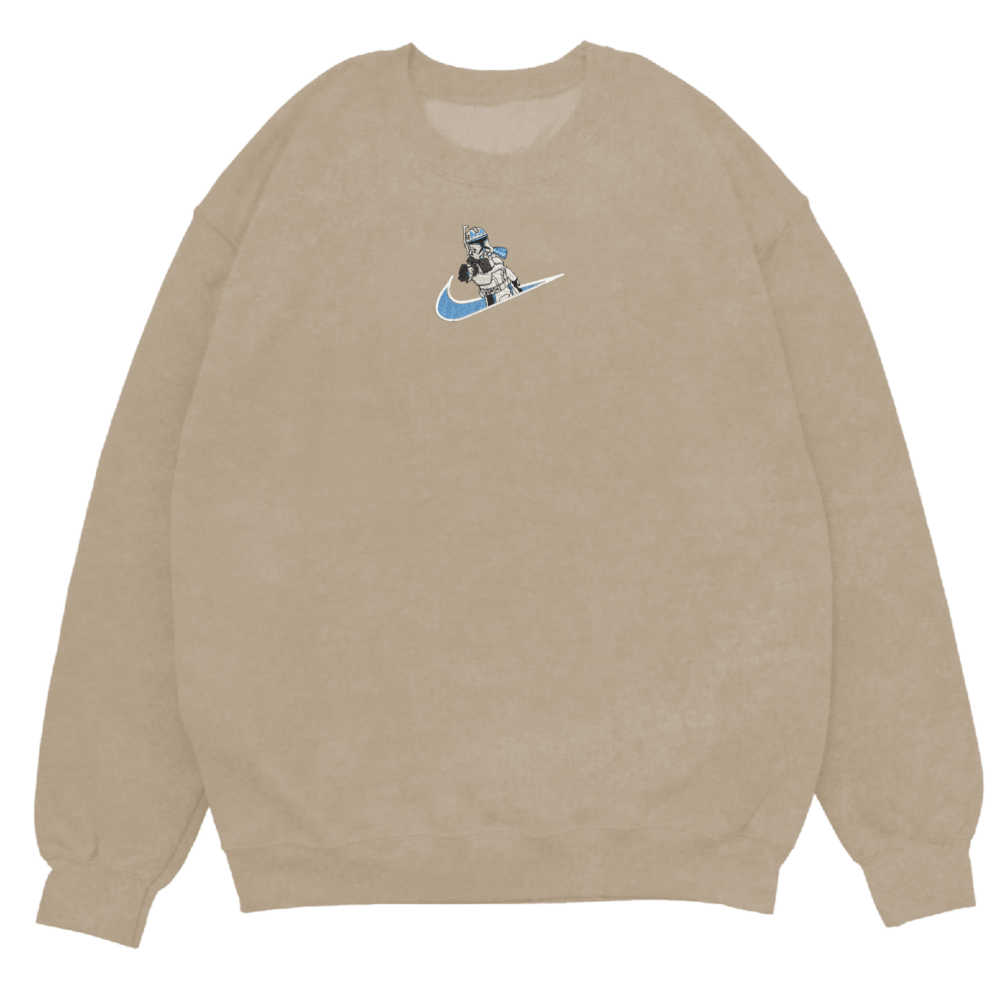 Captain Rex Embroiderd Sweatshirt Sand