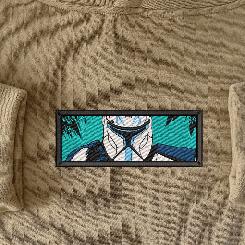 Captain Rex Art Embroidered Hoodie Sand (2)