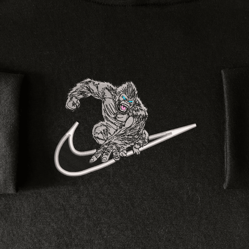 Telepathic Beast Embroidered Hoodie Black (1)