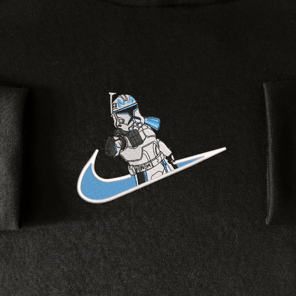 Captain Rex Embroiderd Hoodie Black (1)