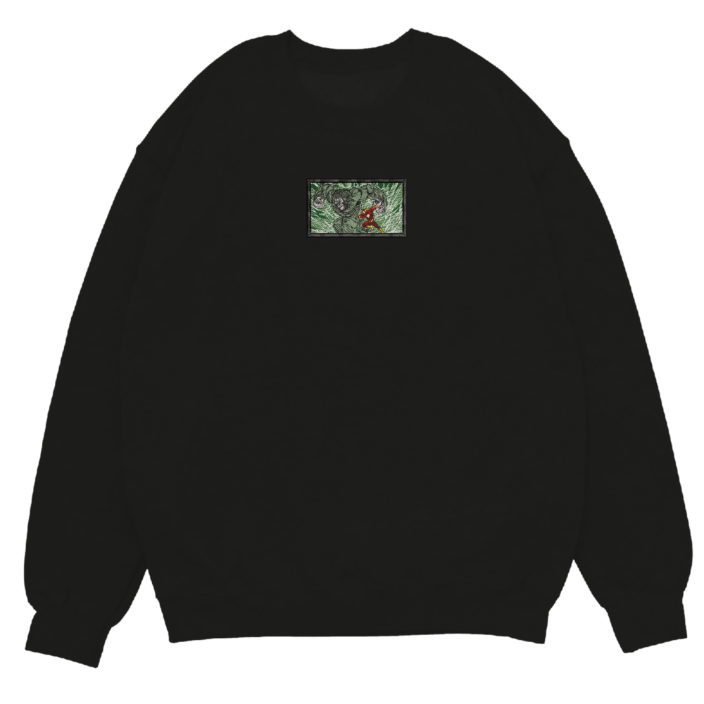 Gorilla Grodd x The Flash Embroidered Sweatshirt Black