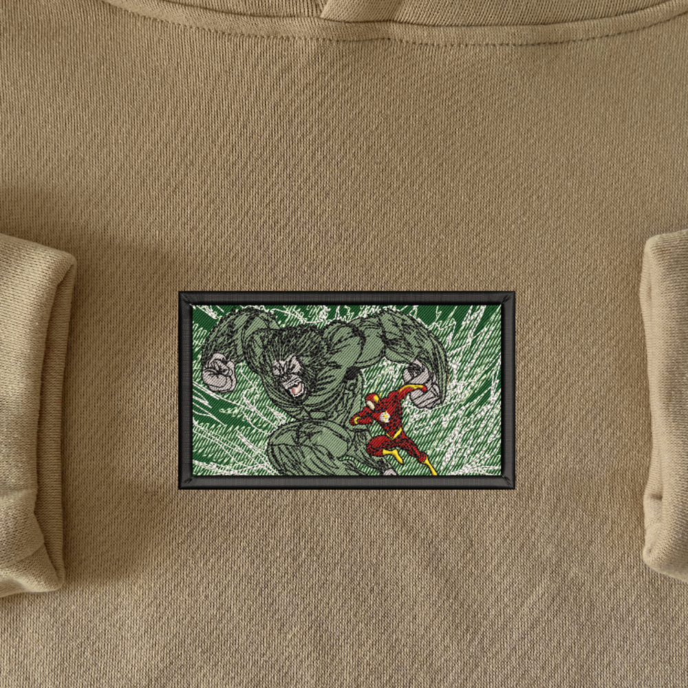 Gorilla Grodd x The Flash Embroidered Hoodie Sand 1 2.png