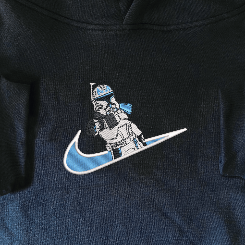 Captain Rex Embroiderd Hoodie Navy (1)