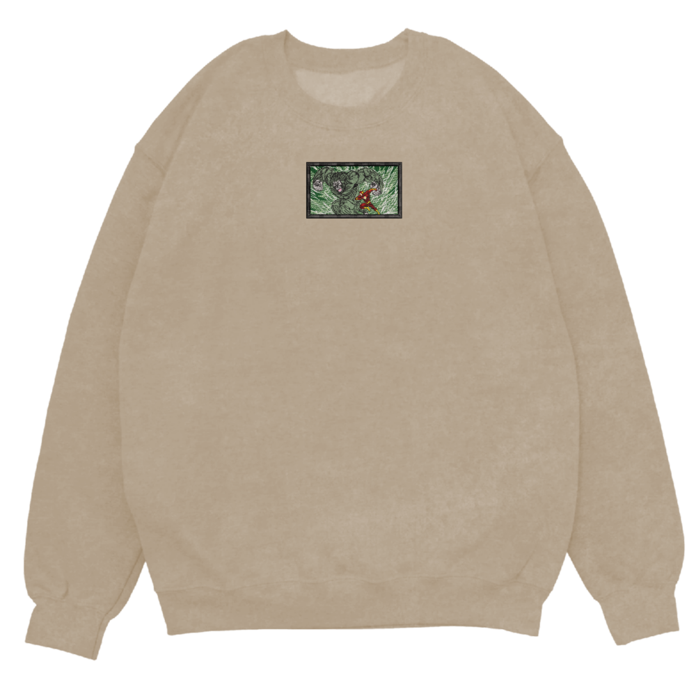 Gorilla Grodd x The Flash Embroidered Sweatshirt Sand