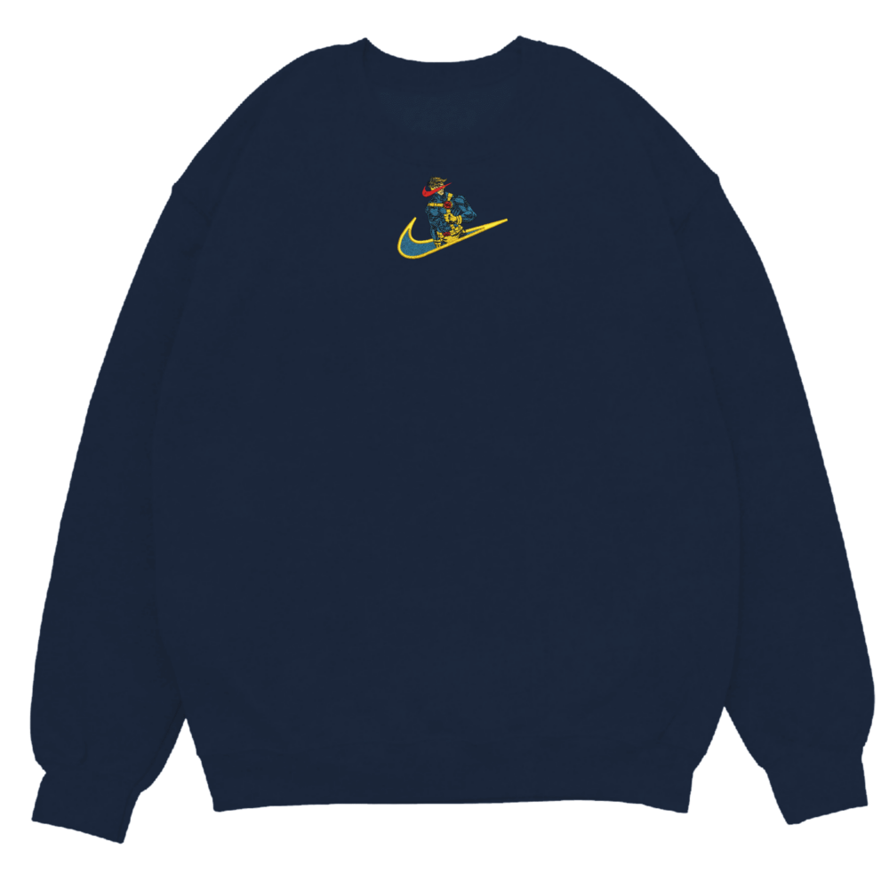 Cyclops Beam Embroidered Sweatshirt Navy