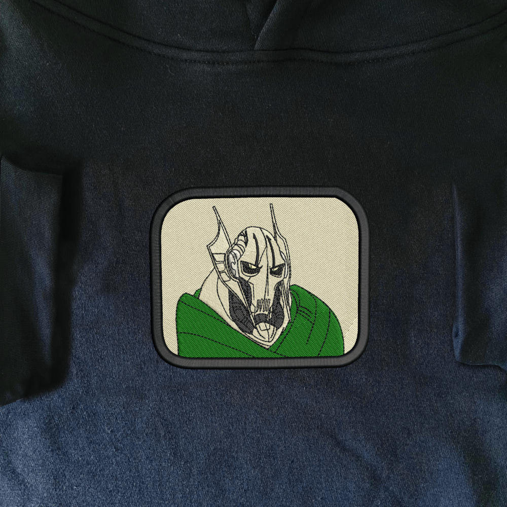 Grievous Art Embroidered Hoodie Navy (1)