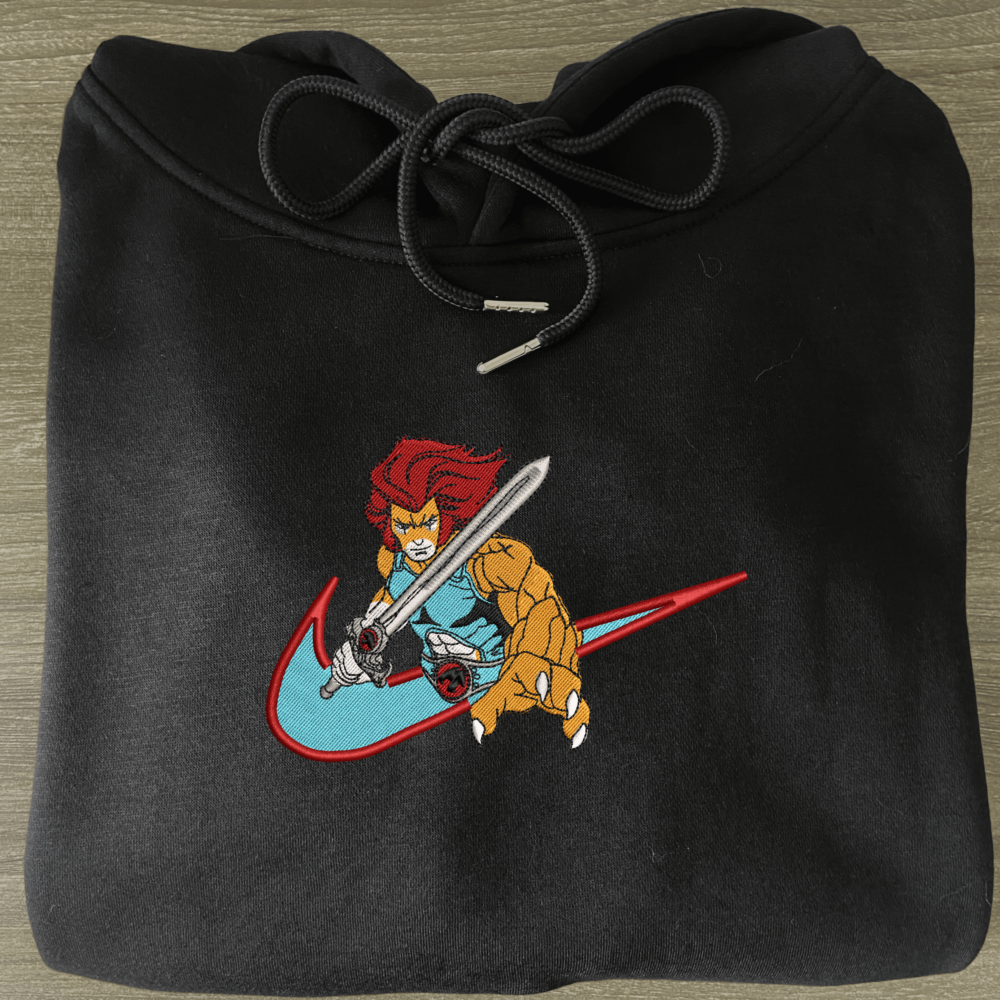 Fierce Warrior Embroidered Hoodie Black (3)