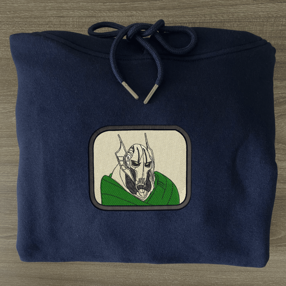 Grievous Art Embroidered Hoodie Navy (3)