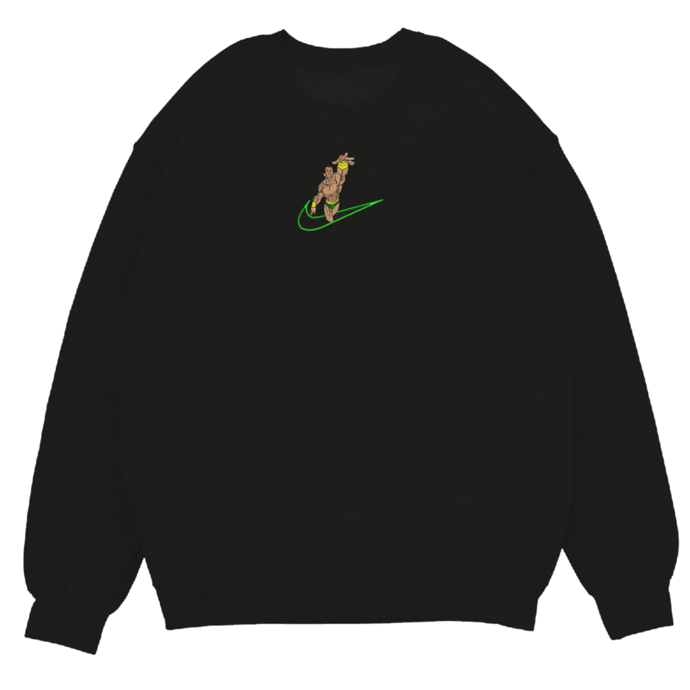 Ocean King Embroidered Sweatshirt Black