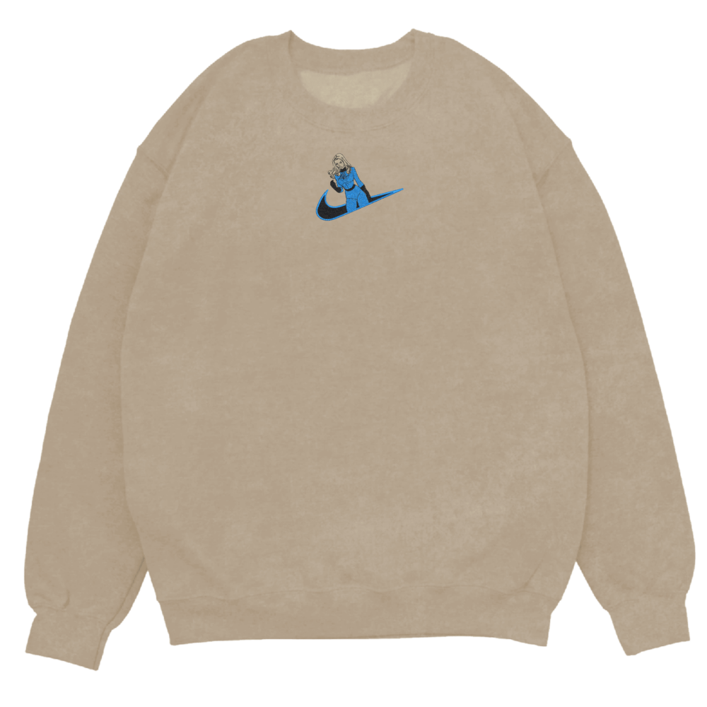 Invisible Woman Embroidered Sweatshirt Sand