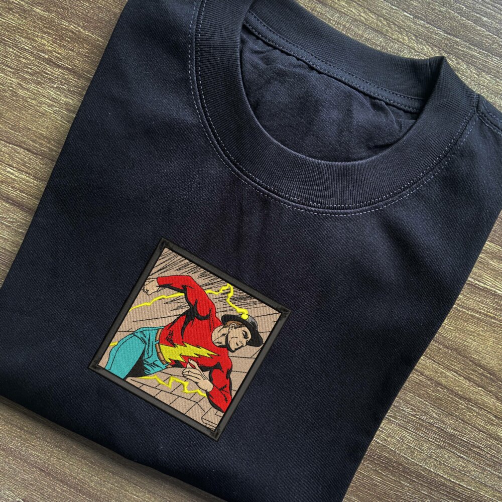 Golden Age The Flash Art Embroidered T shirt (1)