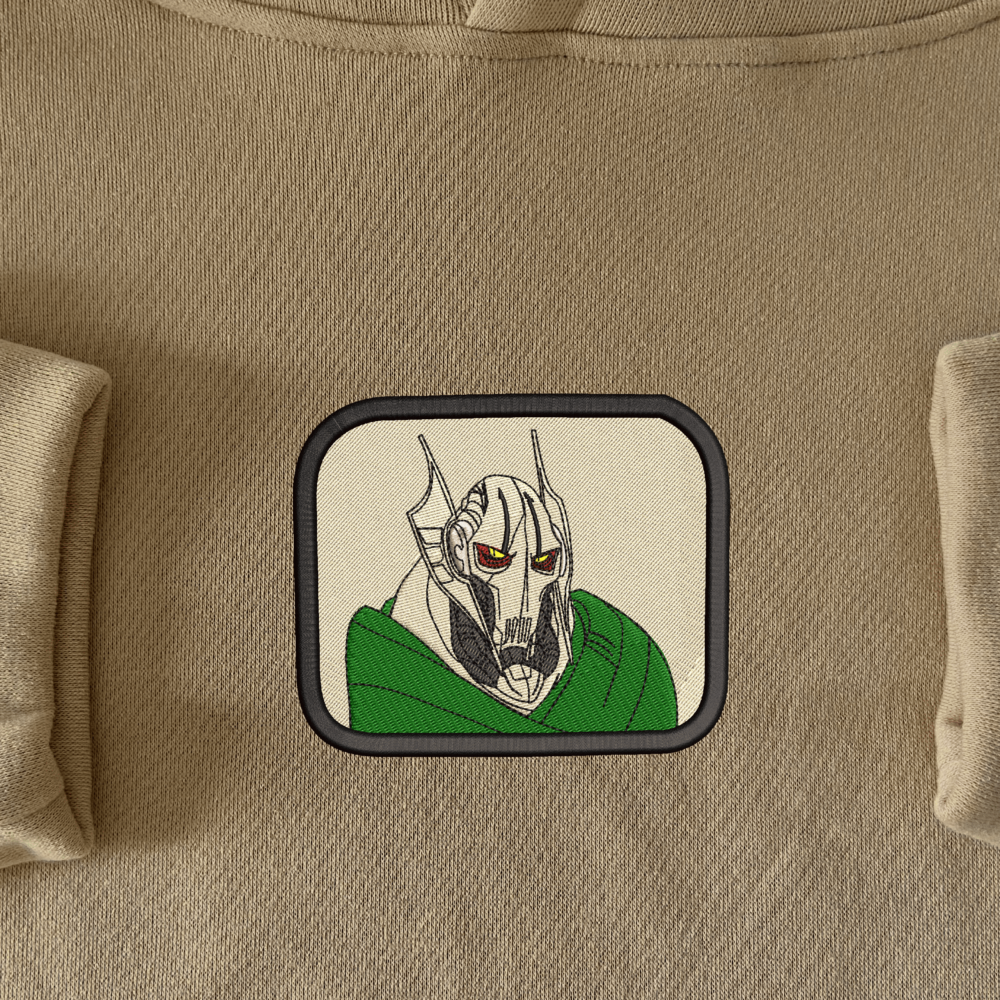 Grievous Art Embroidered Hoodie Sand (1)