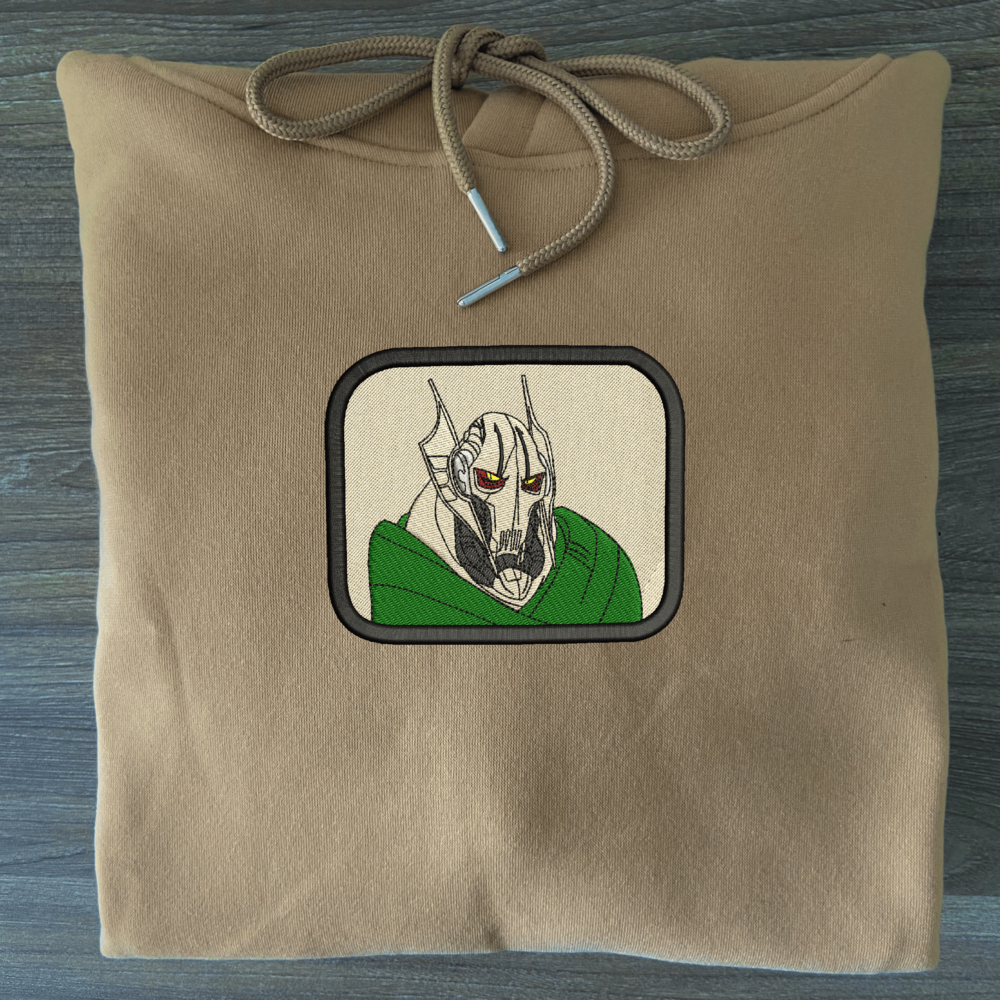 Grievous Art Embroidered Hoodie Sand (3)