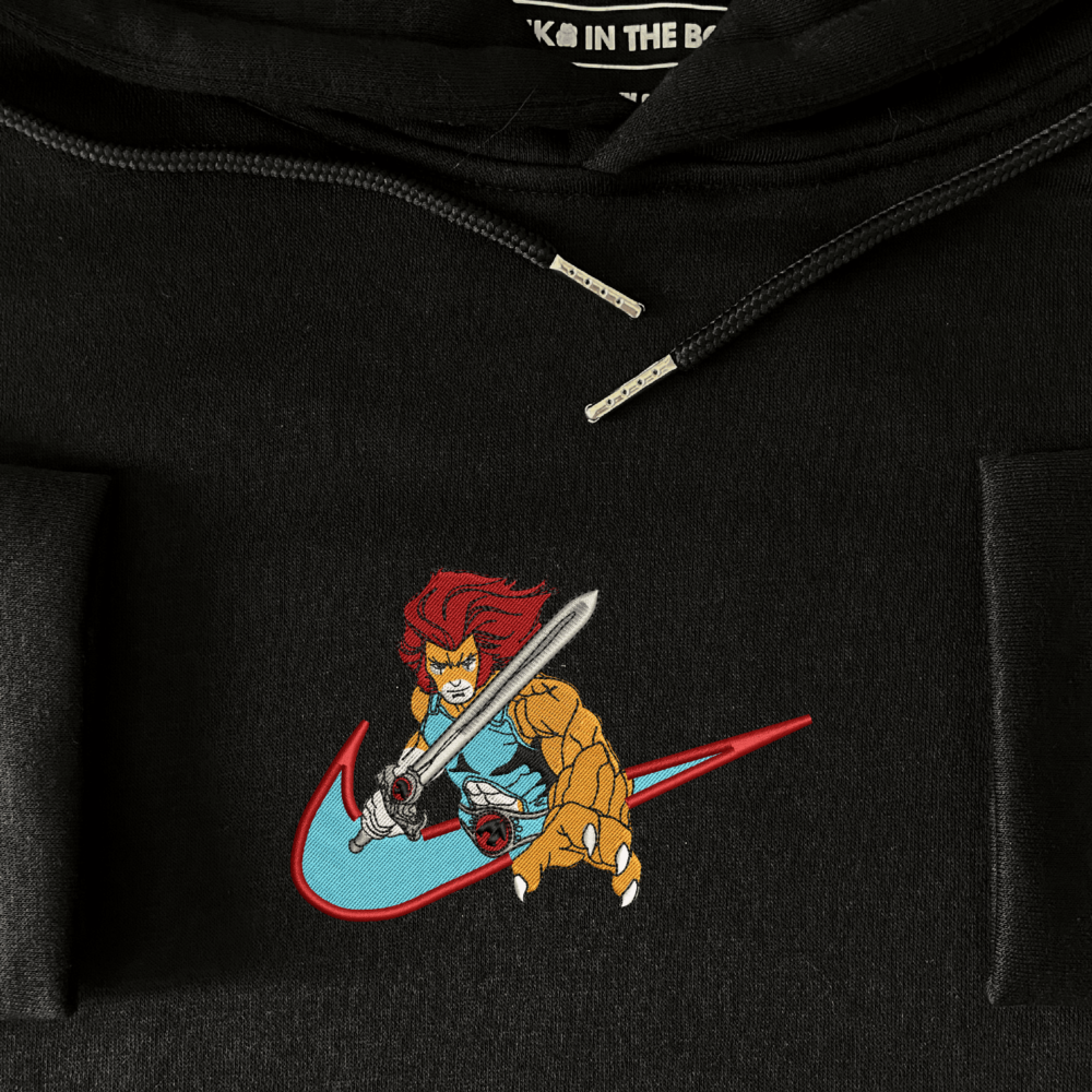 Fierce Warrior Embroidered Hoodie Black (4)