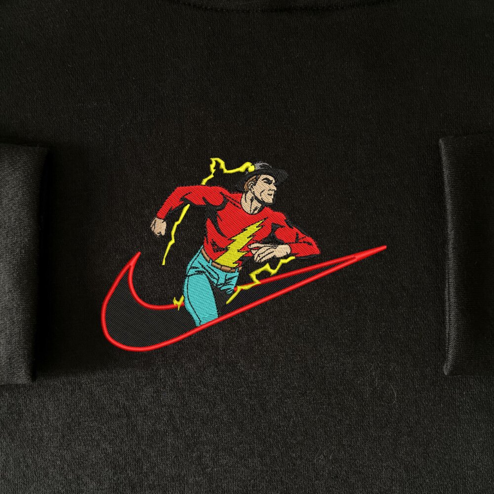 Golden Age The Flash Embroidered Hoodie Black (1)