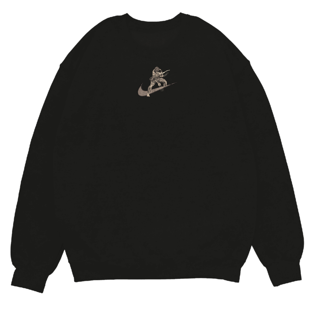 Adamantium Berserker Embroidered Sweatshirt Black