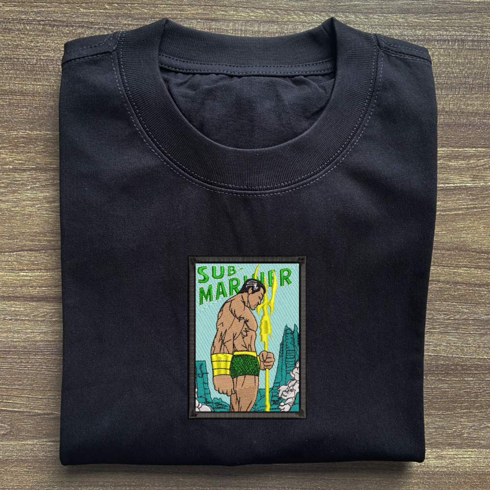 Sub Mariner Art Embroidered T shirt (2)