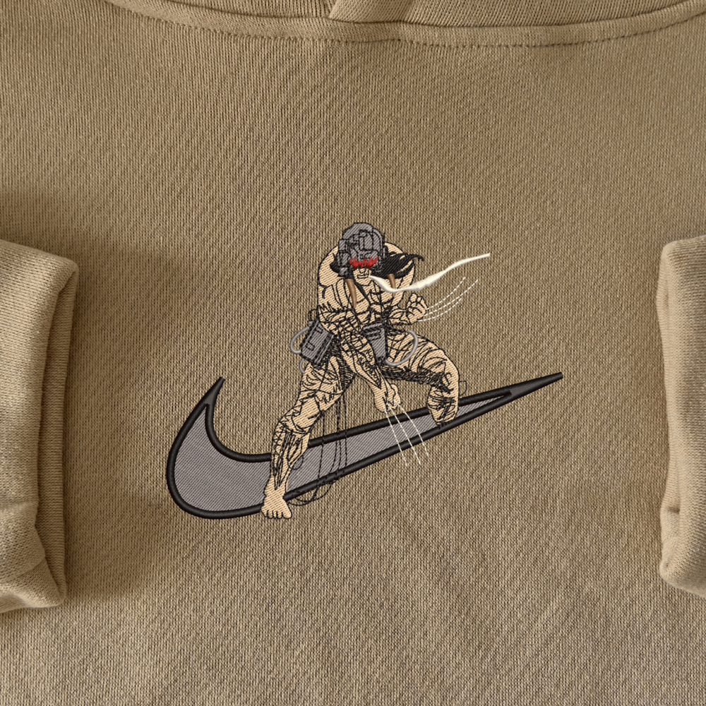 Adamantium Berserker Embroidered Hoodie Sand (1)