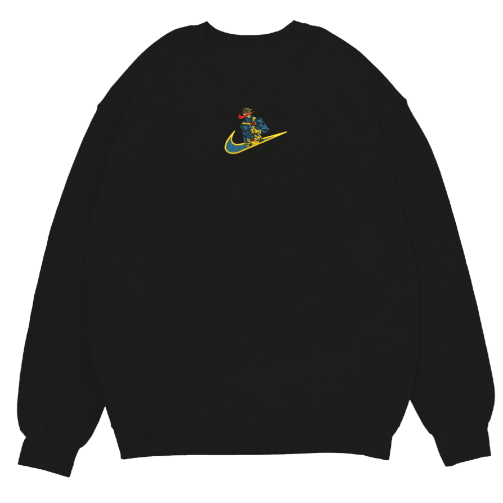 Cyclops Beam Embroidered Sweatshirt Black