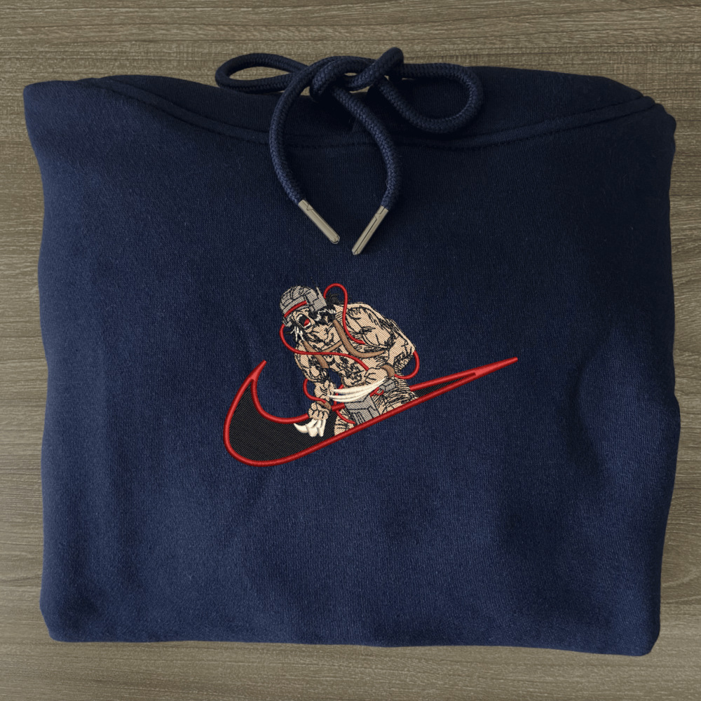 weapon X wolverine Embroidered Hoodie Navy (3)