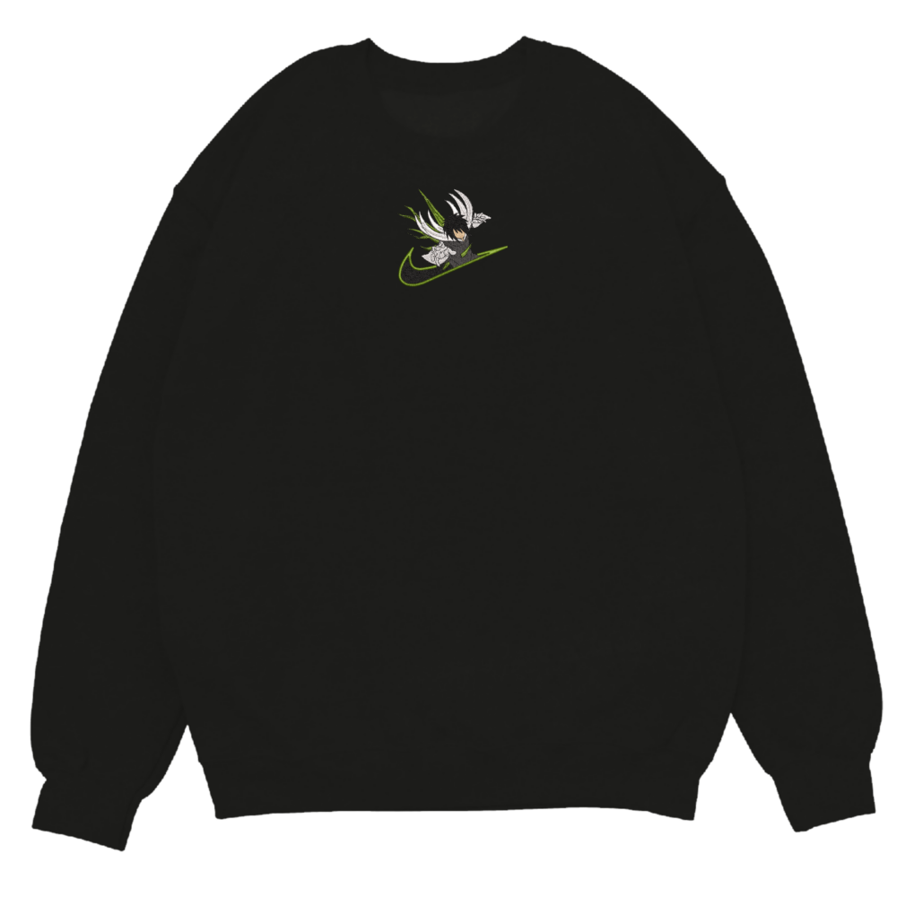 Rampaging Obito Embroidered Sweatshirt Black