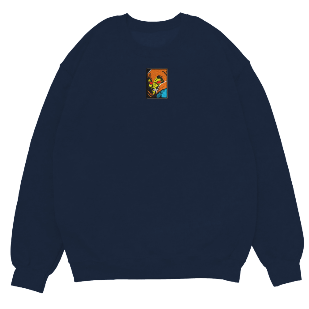 HobGoblin Art Embroidered Sweatshirt Navy