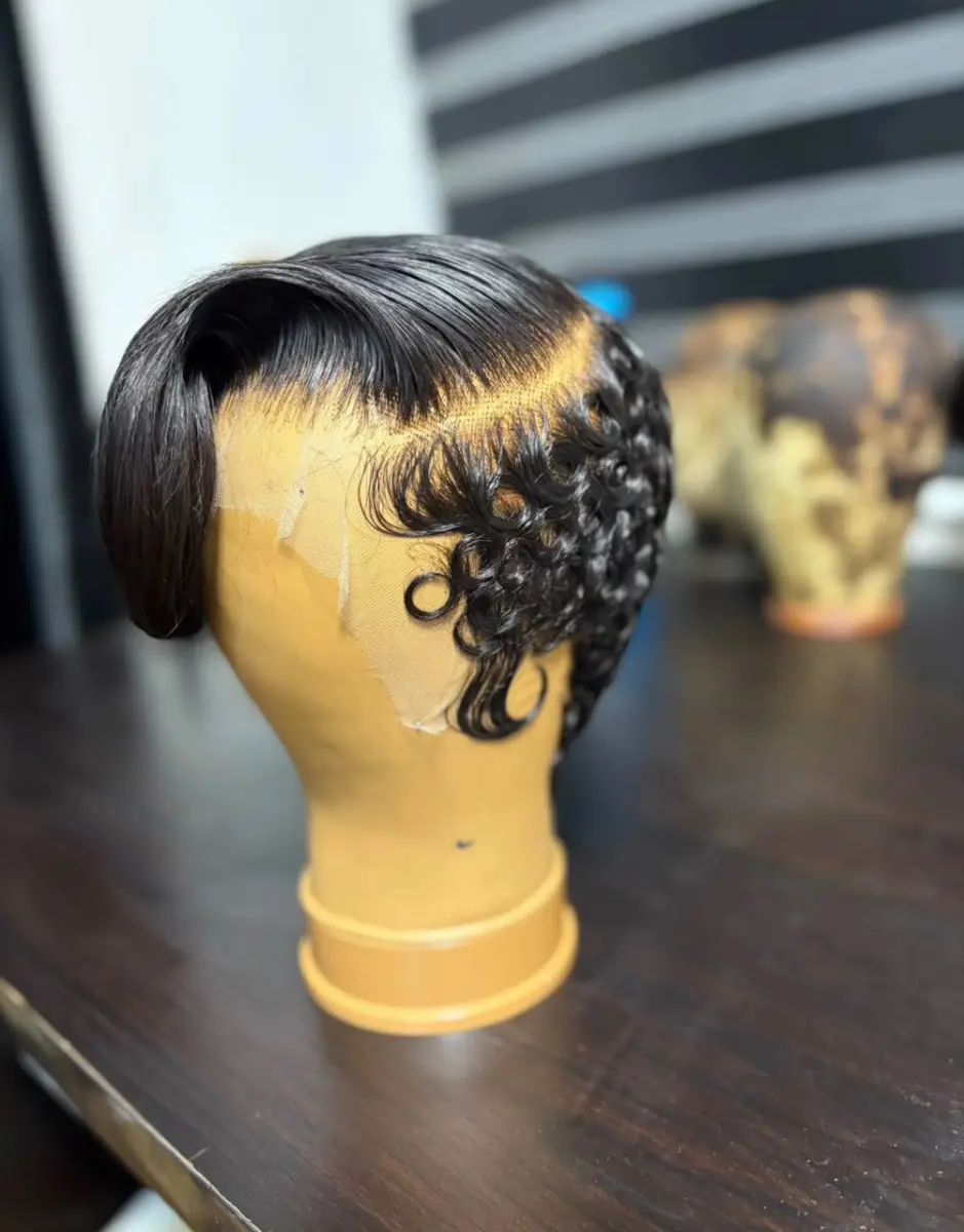 13 by 6 swoop cut wig