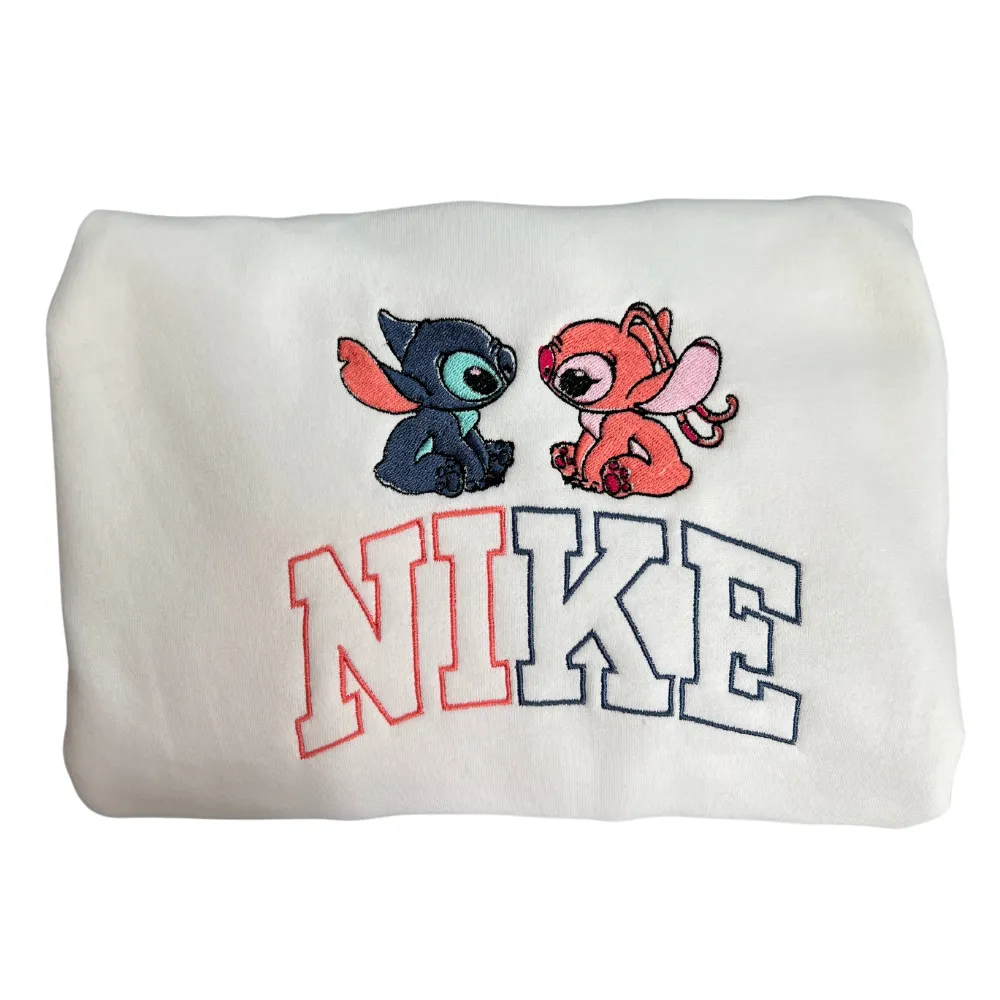 Nike Stitch Angel Couple Embroidered Sweatshirt - TM