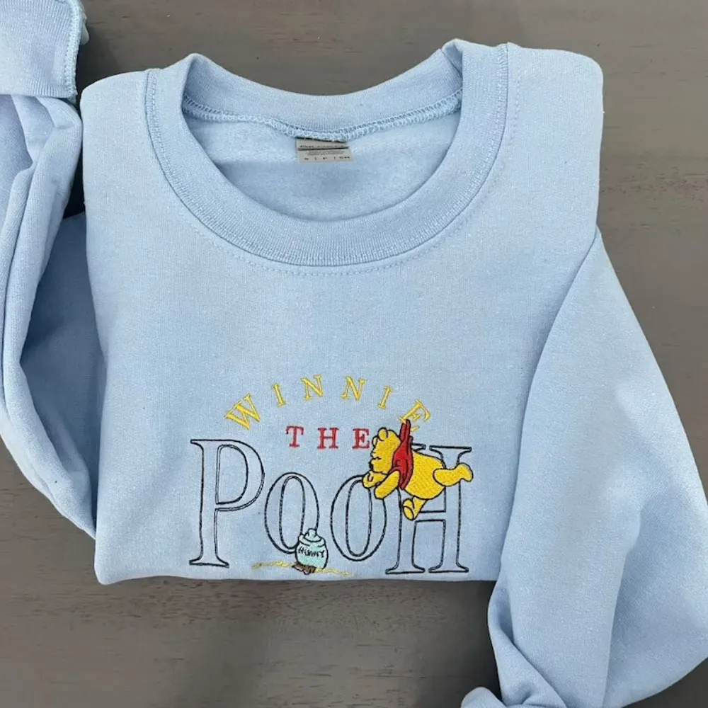 Vintage Winnie the Pooh inspired embroidered sweatshirt - TM