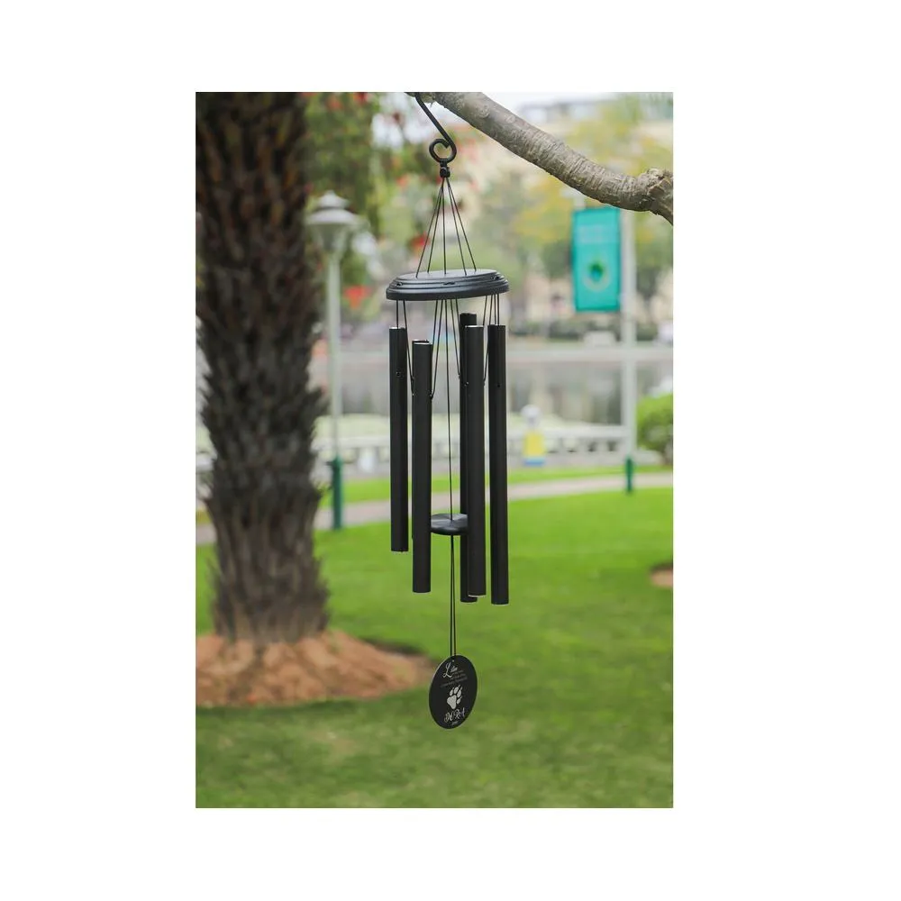 Personalized Listen to the Wind Memorial Chime, Pet Memorial Wind Chime Circle Shape