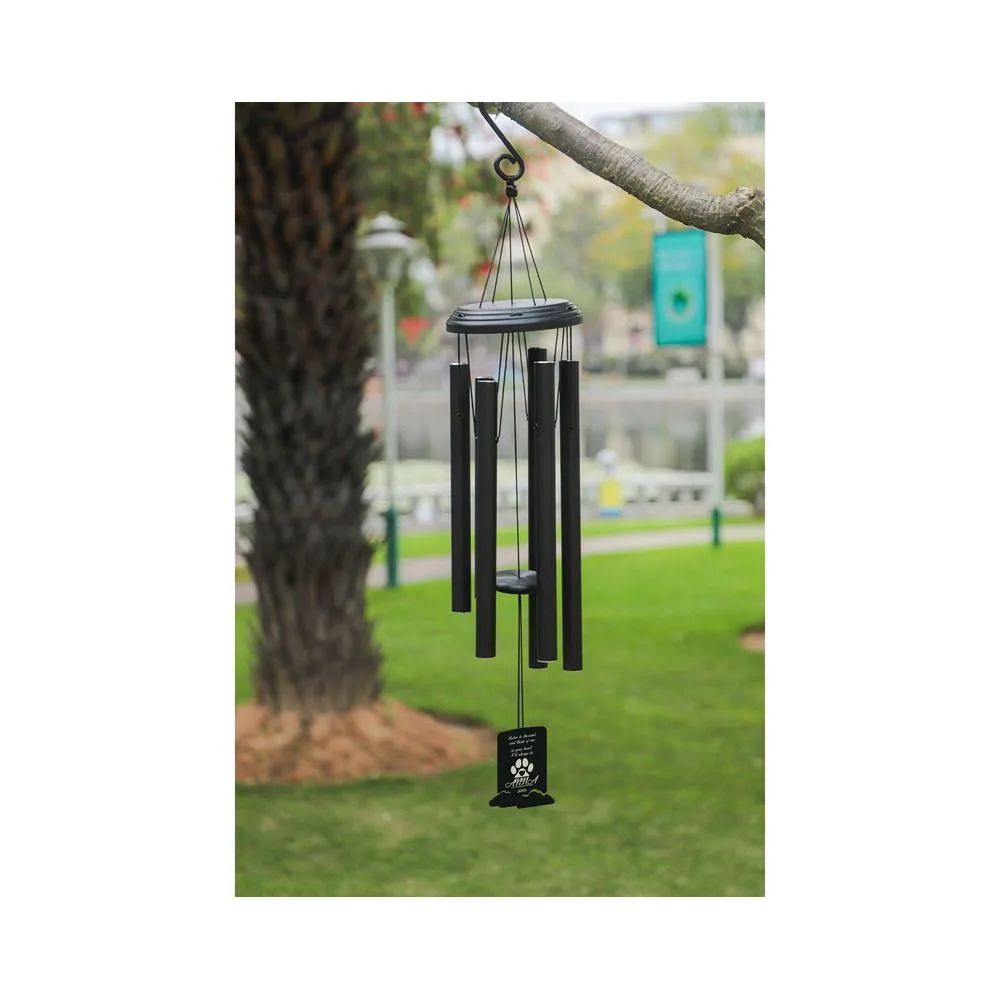 Personalized Listen to the Wind Memorial Chime, Pet Personalized Memorial Wind Chime Rectangle Shape